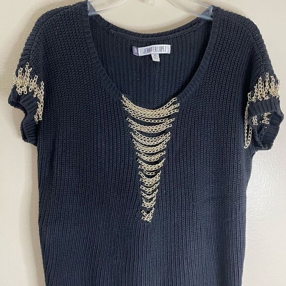 Jennifer Lopez| Goth| Chain detail|Sweater| Super soft - Picture 6 of 13